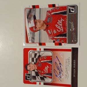 2016 Donruss Ryan Reed NASCAR Autographed and Base Card